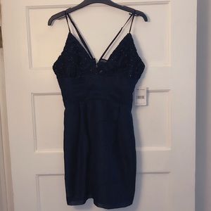 NWT Free People Size 6 black mini dress